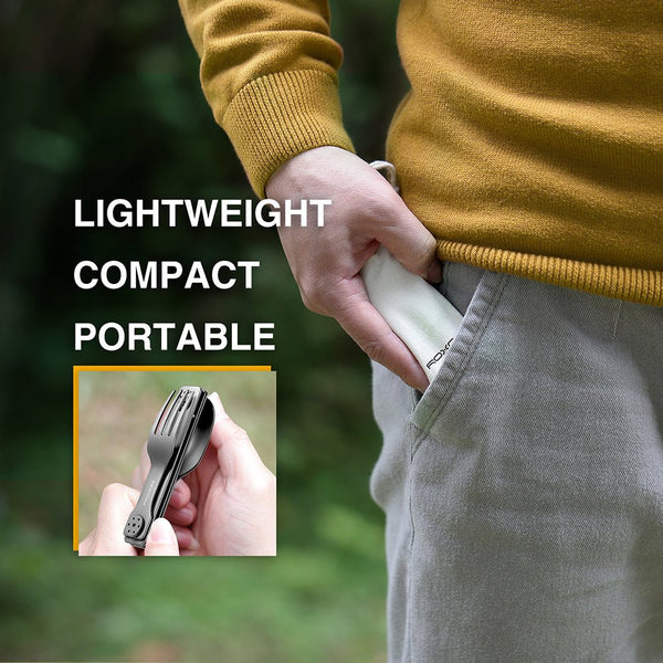 C1S 3-in-1 Folding Cutlery Travel Set - ROXON
