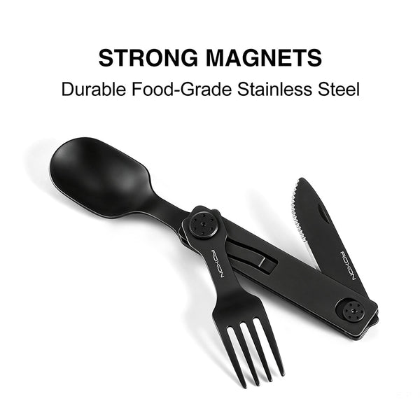 C1S 3-in-1 Folding Cutlery Travel Set - ROXON
