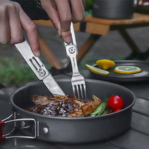 Camping gear in use