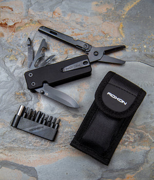 roxon ks2e noir with sheath and 9 bit set