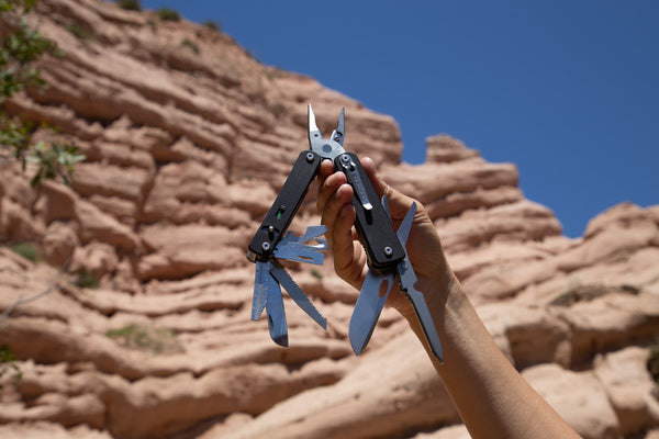 Hand holding the new Flex Titan Modular Multitool