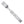 Stainless steel fork with built-in spoon on a white background