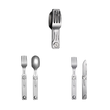 Folding Cutlery Set Bundle | Camping Utensils | ROXON