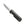 Black folding knife with a metallic blade on a white background
