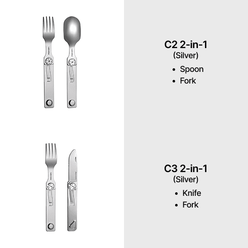 Folding Cutlery Set Bundle | Camping Utensils | ROXON - ROXON