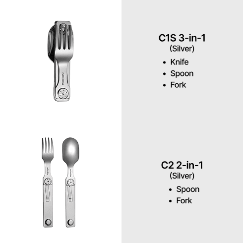 Folding Cutlery Set Bundle | Camping Utensils | ROXON - ROXON