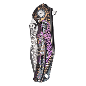 K13 Damascus Folding Knife - ROXON