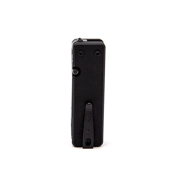 Black closed multi-tool Roxon branding on a white background