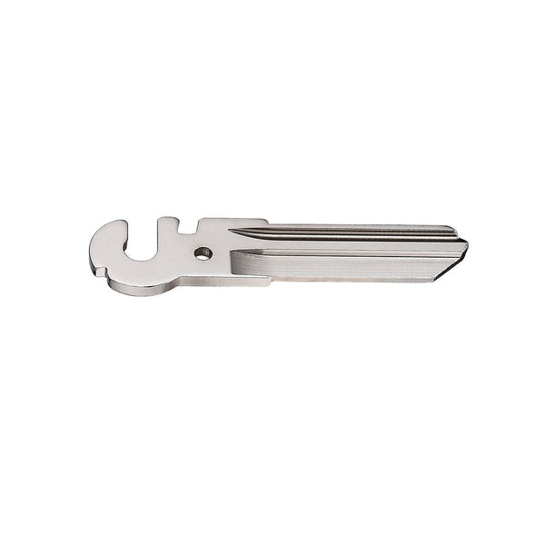 Set of keys with a keychain on a white background